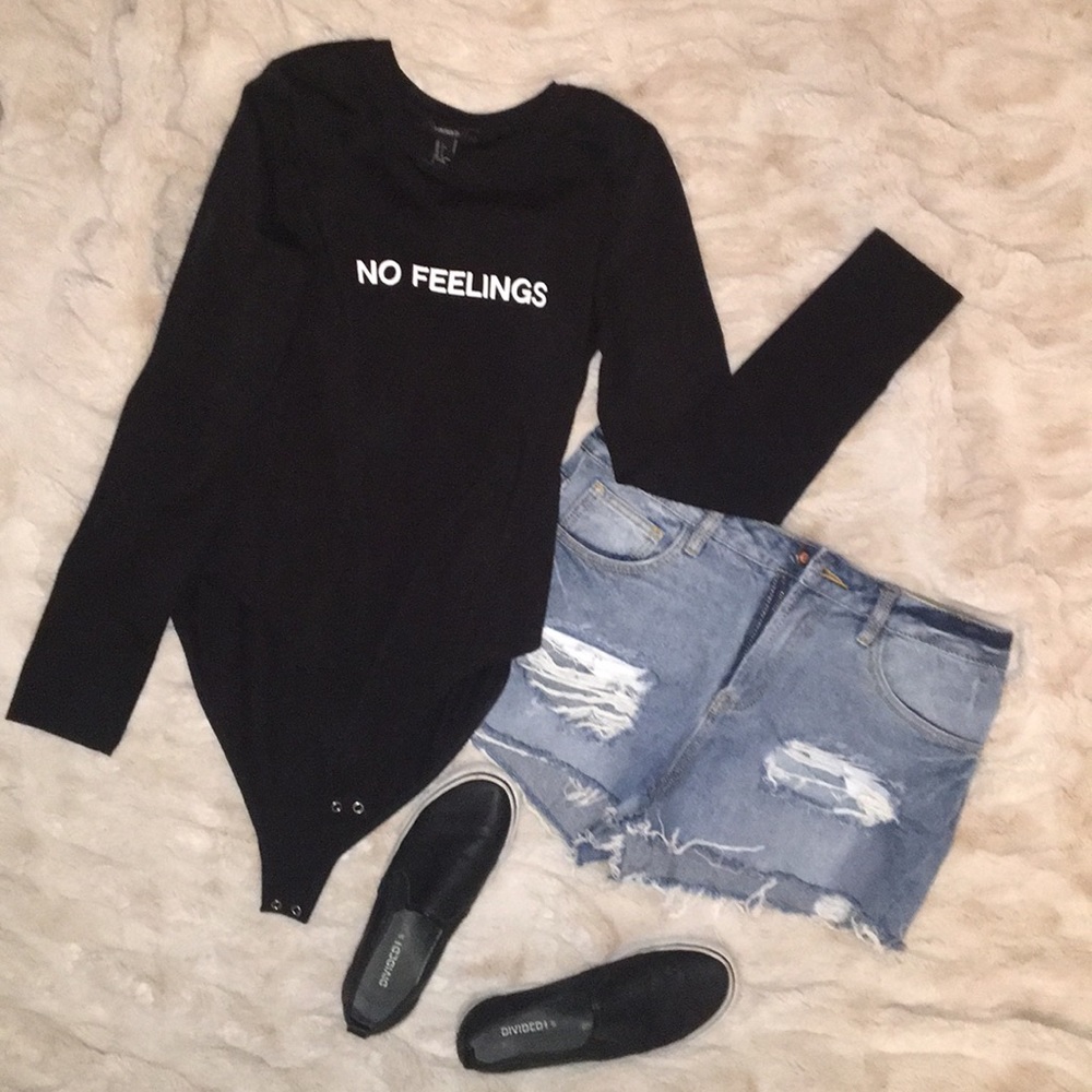 “No Feelings” Leotard